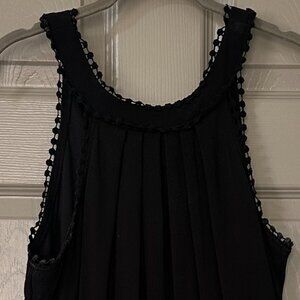 'Blue Rain' Black Halter Romper – Size Small (Like New)